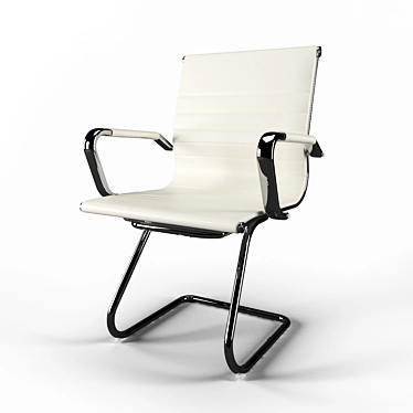 Sleek Minimalist Armchair 3D model image 1 