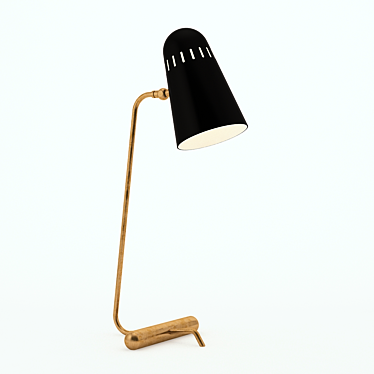 AERIN Paix Table Lamp - Antique Brass & Black 3D model image 1 