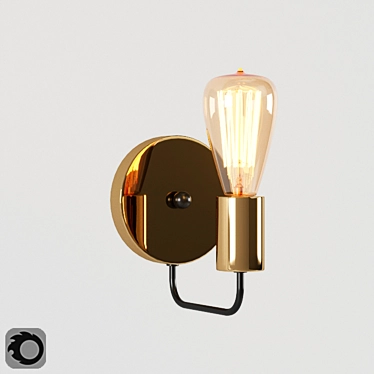 Arte Lamp GELO A6001AP-1BK: Industrial Loft Pendant 3D model image 1 