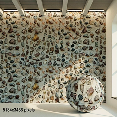 Seamless Stone Texture for 3D Max 3D model image 1 