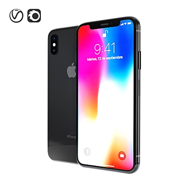 Vibrant Iphone_X VID 3D model image 1 