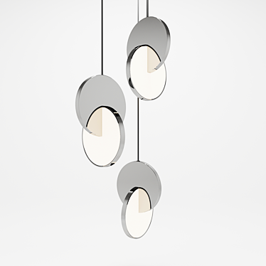 Eclipse Chandelier: Elegant Lighting Masterpiece 3D model image 1 