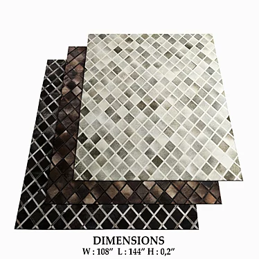 Luxury Restoration Hardware Rugs 3D model image 1 