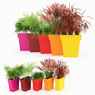 IL VASO Colorful Outdoor Planter 3D model image 1 