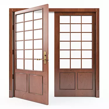  Modern Steel Entrance Door (2353mm x 2335mm) 3D model image 1 