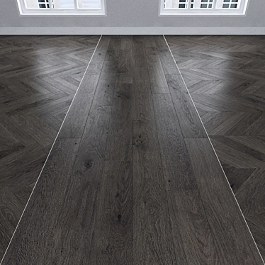 Volcano Oak Parquet: Herringbone, Linear, Chevron 3D model image 1 