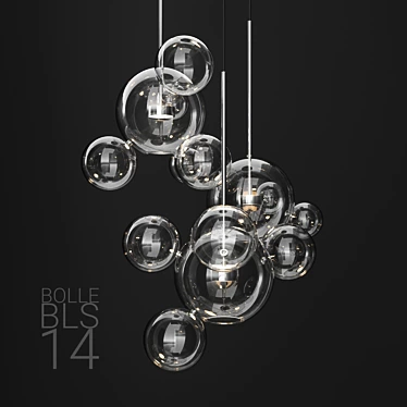 Giopato & Coombes BOLLE 14 Bubble: Clear/Silver 3D model image 1 