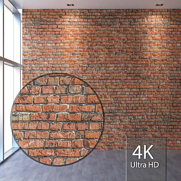 Title: Seamless 4K Brick Texture 3D model image 1 