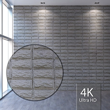 Seamless 4K Brick Texture 3D model image 1 