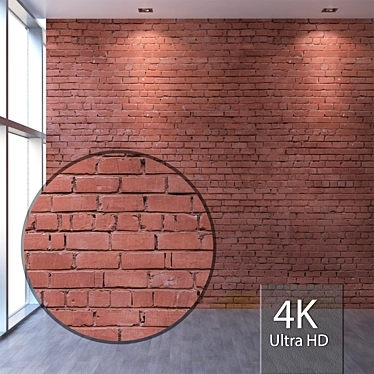 Title: Seamless Brickwork Texture in 4K 3D model image 1 