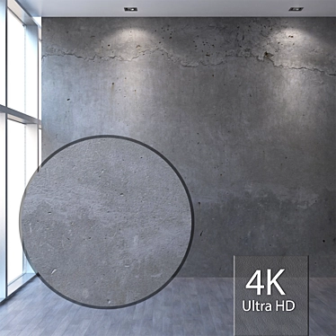 Seamless Concrete Wall Texture 3D model image 1 