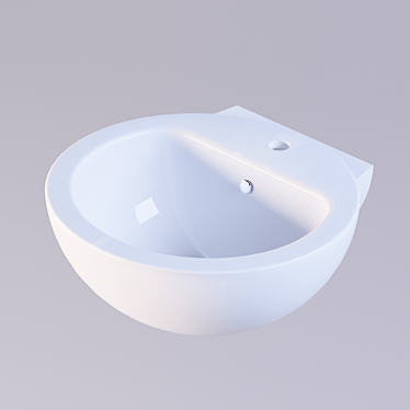 Elegant Luxe Art Washbasin 3D model image 1 