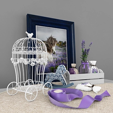 Charming Provence Decor Set 3D model image 1 