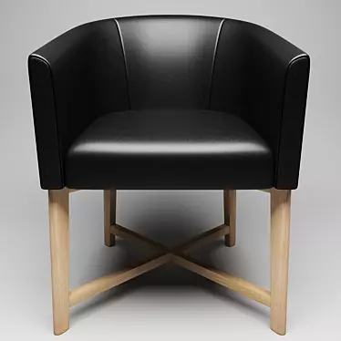 Sleek Geometry Chair 3D model image 1 