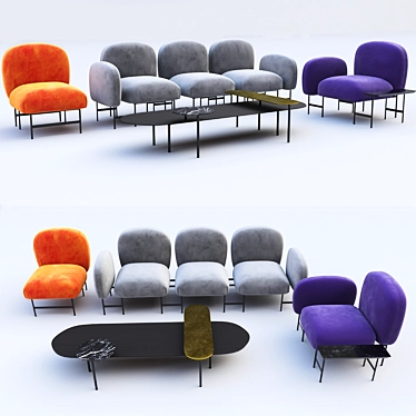 Isole Modular Furniture - Contemporary Design 3D model image 1 