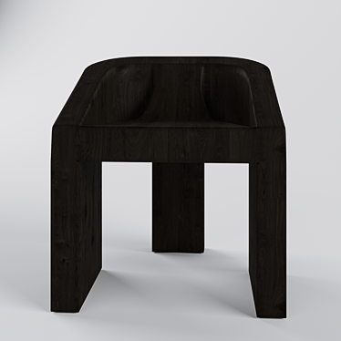 Title: Stonewood Chair by Rick Owens 3D model image 1 