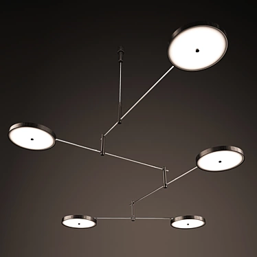 Sleek Ceiling Lamp 3D model image 1 