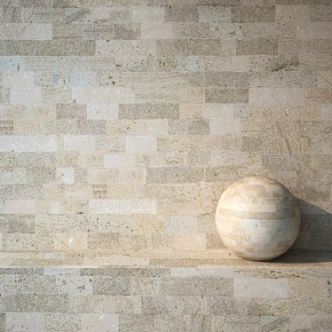 Luxury Travertine Tiles 3D model image 1 