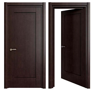 Sleek and Stylish Door 3D model image 1 