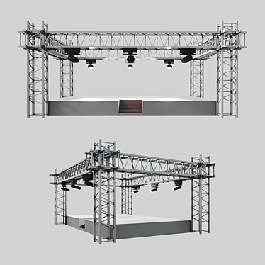 Modular Stage: Quick Setup & Disassembly 3D model image 1 