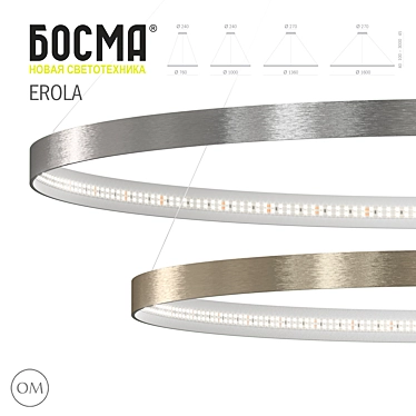 Erola LED Pendant Light 3D model image 1 