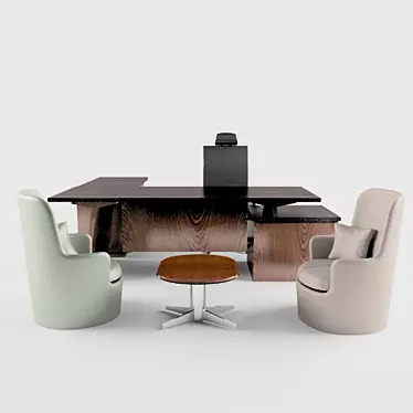 Burotime Max 2012 Office Desk 3D model image 1 