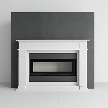 Panoramic Kratki MB 100 Fireplace 3D model image 1 