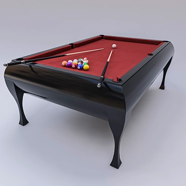 Timeless Billiards: Classic Pool Table 3D model image 1 