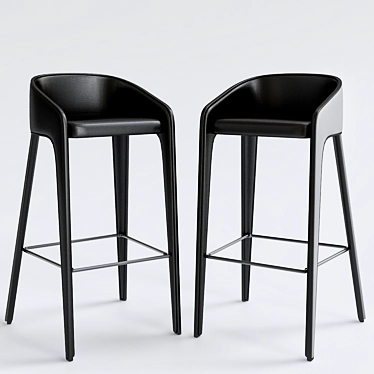 Sleek Lamina Too Stool 3D model image 1 