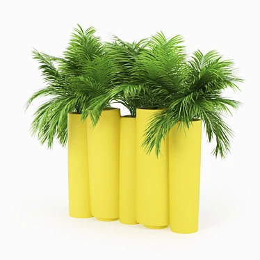 Eco-friendly Bamboo Slide Palm 3D model image 1 