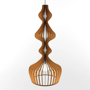 EcoWood Pendant Light - OM CRIP II 3D model image 1 