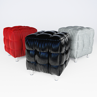 Multi-Material Ottoman 3D model image 1 