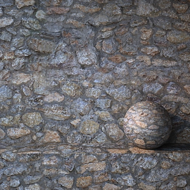 Seamless Natural Stone Texture 3D model image 1 