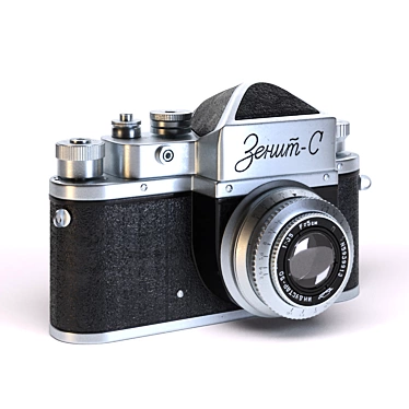 Classic Soviet Zenit-S Camera 3D model image 1 