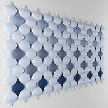 Fluffo Flow 3D Wall Panel 3D model image 1 