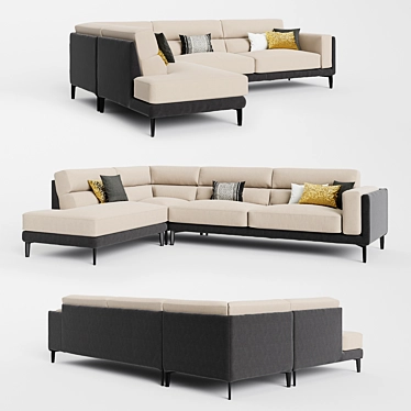 Colombini Casa KARL Beige Sofa 3D model image 1 