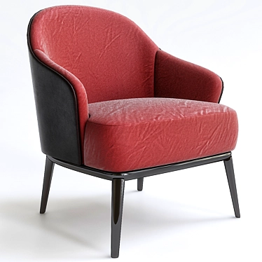 Elegant Comfort: Minotti's Leslie Armchairs! 3D model image 1 