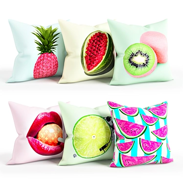 Fruit Bliss Pillow Set 3D model image 1 