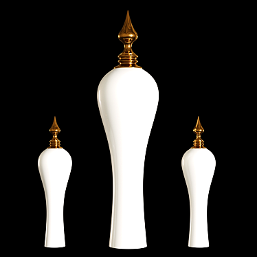 Elegant Thai-inspired Pendant Light 3D model image 1 