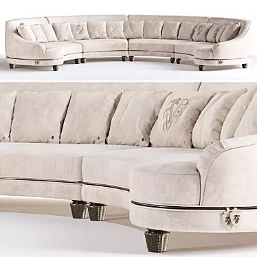 Elegant Visionnaire Chatam Sofa 3D model image 1 