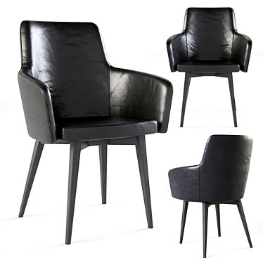 Sleek and Stylish Sandler Seating 3D model image 1 