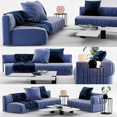 Freeman Lounge Sofa: Ultimate Comfort and Elegance 3D model image 1 