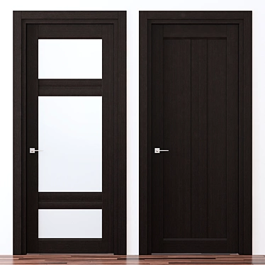 VARIO Collection: Solid Wood Door 3D model image 1 