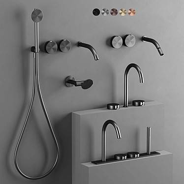 CEA Giotto: Stylish Faucet Collection 3D model image 1 