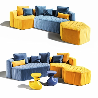 Bonaldo Panorama 3-Piece Furniture Set 3D model image 1 