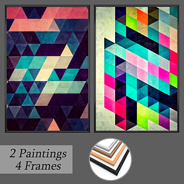 Elegant Wall Art Set 3D model image 1 