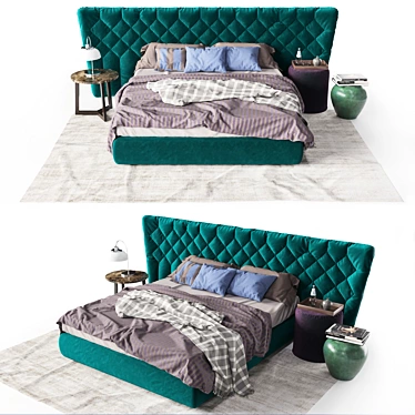 Selene Bedroom Set - Bolzan's Elegant and Stylish Furniture 3D model image 1 