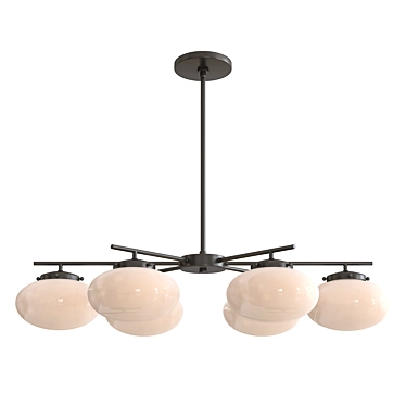 Elegant Houston Chandelier - Exquisite Illumination for Your Space 3D model image 1 