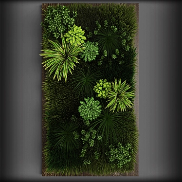 Vertical Oasis: Modern Greenery Solution 3D model image 1 