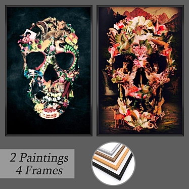 Elegant Wall Art Set 3D model image 1 